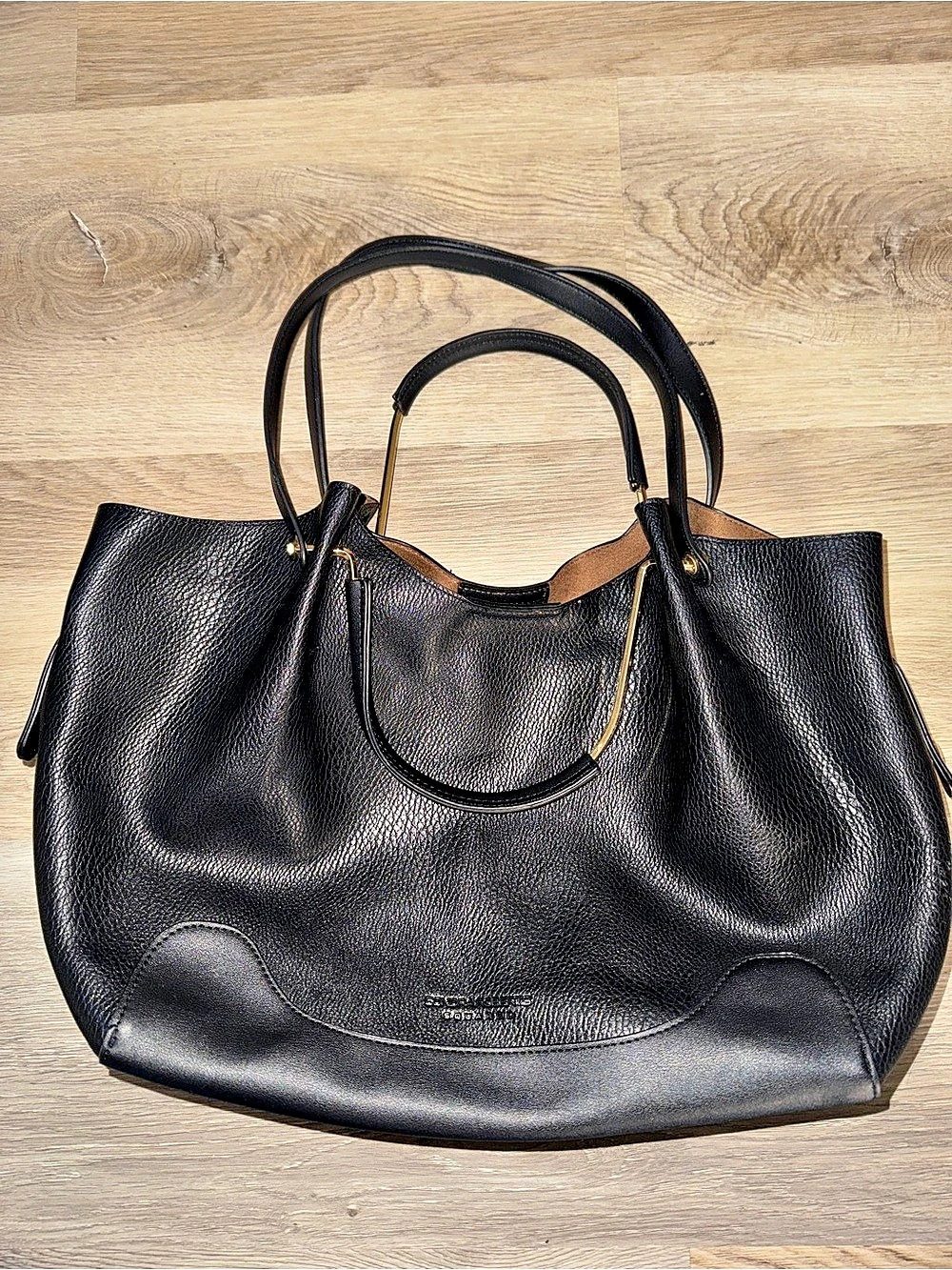 Sondra Roberts Leather Tote in Black